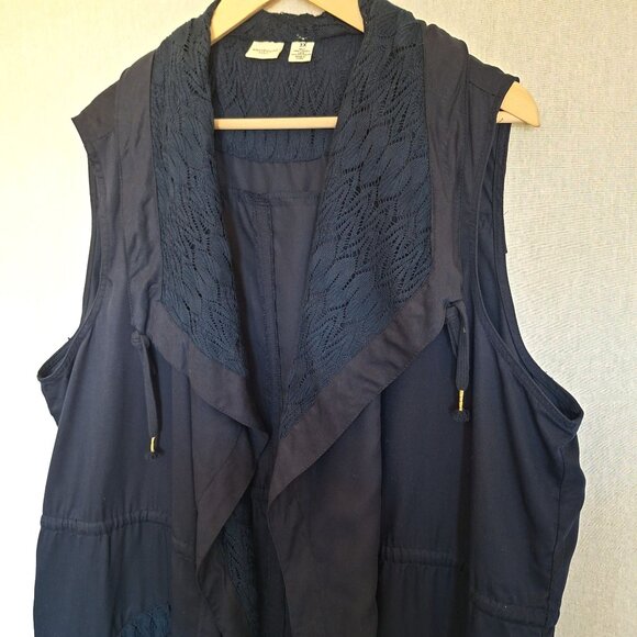 💙 Westbound 100% Lyocell Soft Vest Size 3X Outdoors Layers Fall Relaxed Fit - Picture 6 of 8